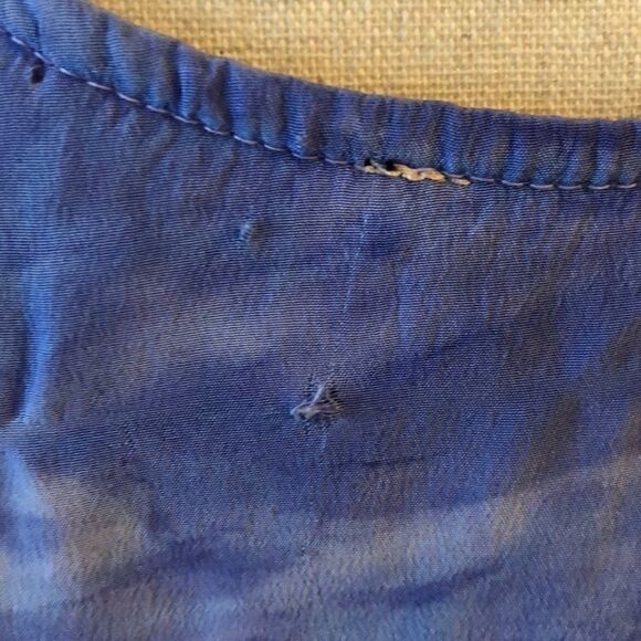 NWT Cynthia Rowley silk tie dye split back tank - Picture 3 of 3